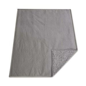 Estex Home Fashions Reversible Quilted Velvet Sherpa Pinsonic Fleece Throw